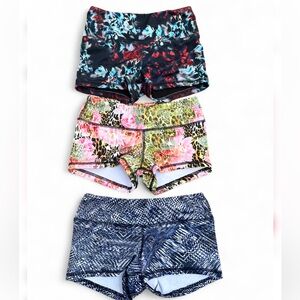 FLEO 3 Pairs of Booty Shorts Work Out Size Small